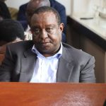 Residents of Nyamira county protest the recent arrest and harassment of Controller of Budget Margaret Nyakang’o.