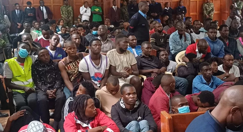 185 protesters arrested during Tuesday protests arraigned before Nairobi court.