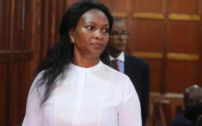 Sarah Wairimu Cohen who was arrested yesterday for the murder of her husband Tob Cohen