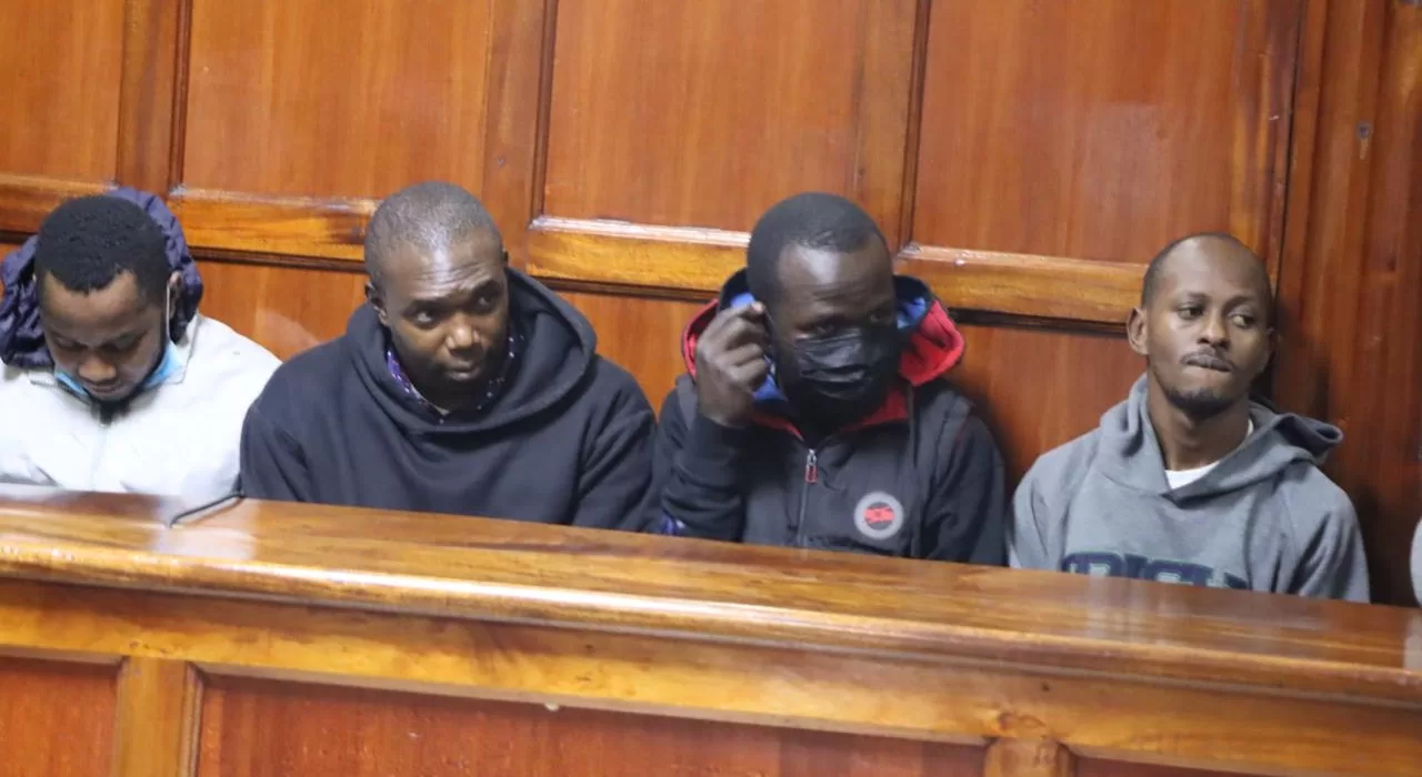 The suspects include Livingstone Ambai Munala, Dan Adero Okoth, who serves as an Assistant Security Officer at the Ministry of Lands, Nicholas Mukuna Ayela, Paul Muigai Kimani, Kennedy Mulatya, Patrice Josaya Tumbo, Emmanuel Matheka Mutuku, a casual labourer at the Ministry, and Leonard Clifford Wafula, a Printer II at the Government Press.