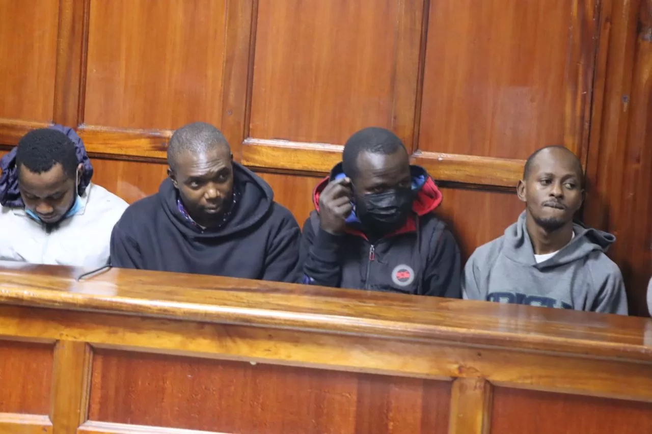 The suspects include Livingstone Ambai Munala, Dan Adero Okoth, who serves as an Assistant Security Officer at the Ministry of Lands, Nicholas Mukuna Ayela, Paul Muigai Kimani, Kennedy Mulatya, Patrice Josaya Tumbo, Emmanuel Matheka Mutuku, a casual labourer at the Ministry, and Leonard Clifford Wafula, a Printer II at the Government Press.