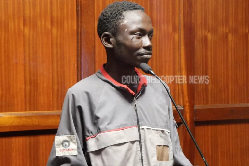 Photo of Nelson Ibrahim Kidero, aka Nelson Muriithi in Court