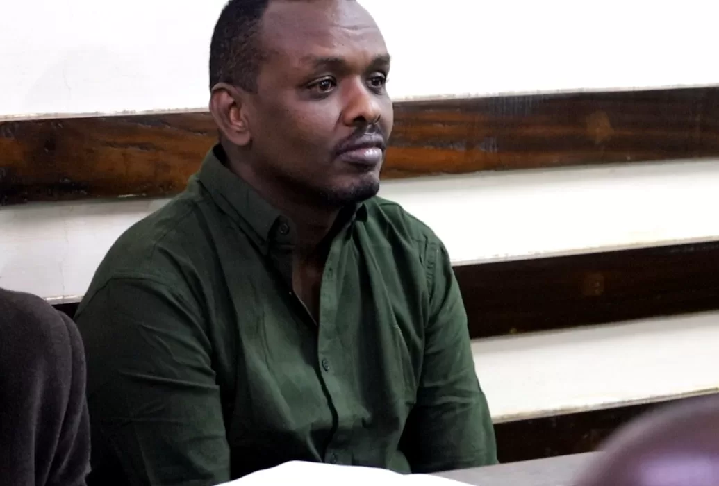 Photo of former Pangani officer Ahmed Rashid in Court