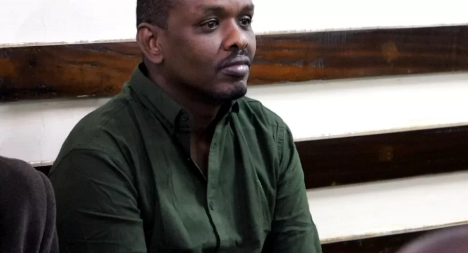 Photo of former Pangani officer Ahmed Rashid in Court