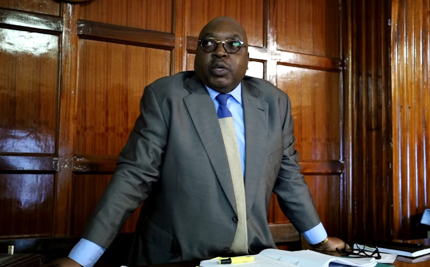 Photo of Businessman Rajendra Shanghani in Court