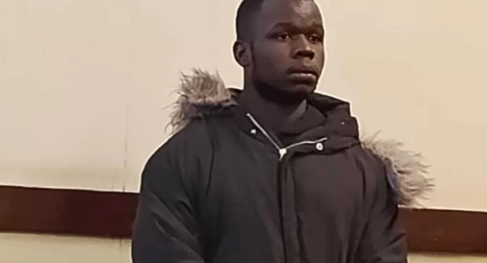 Photo of suspect Joash Ochieng Ajwang in court