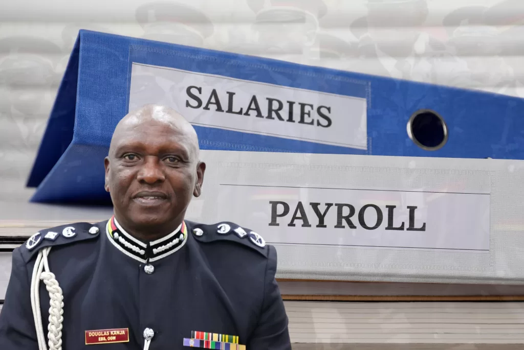 battle on who should control the National Police Service payroll between the National Police Service and the National Police Service Commission