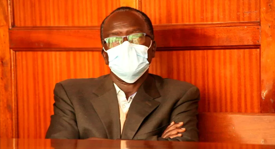 Photo of Zablon Rashid Minyonga in Court