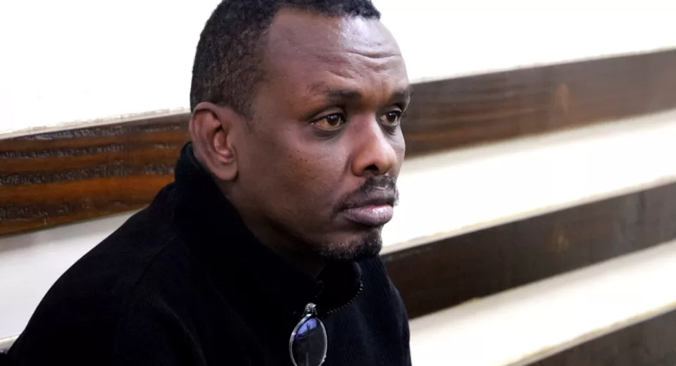 Photo of former Pangani police officer Ahmed Rashid in Court