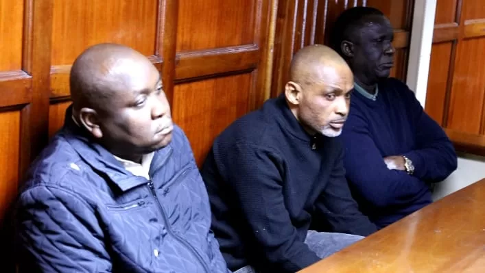 Photo of Frank David Kateti, Alain Mwadia Nvita Lukusa, and Daniel Oteno Ogot in court
