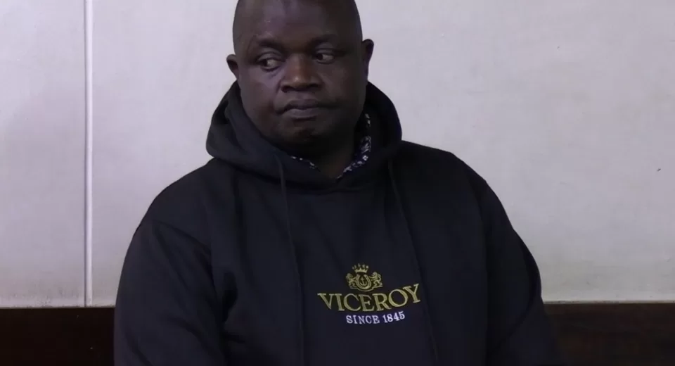 Photo of Geophery Malo Otsieno in court