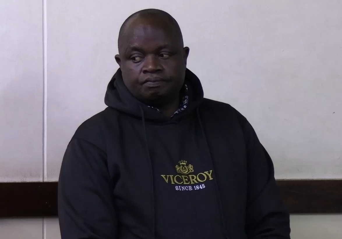 Photo of Geophery Malo Otsieno in court