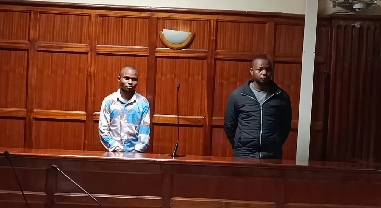 Photo of Ndungu Ngungu and John Kahura Kinyanjui in court