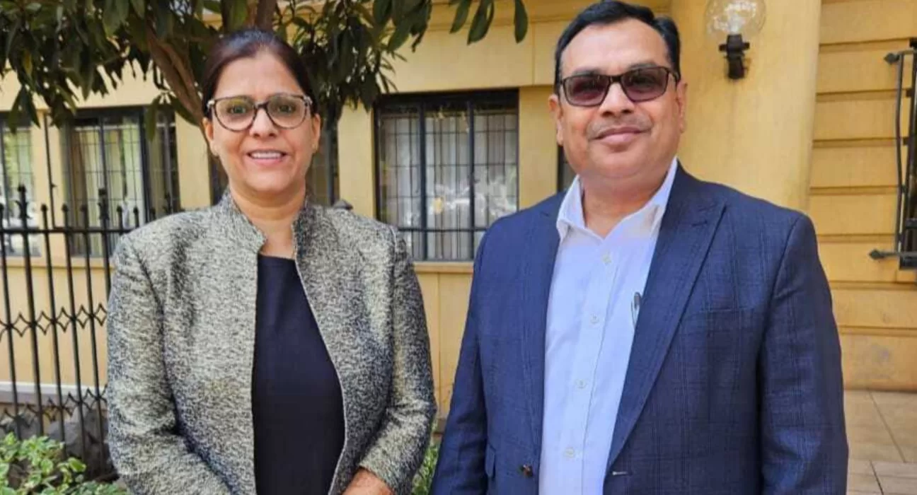 Directors of Heritage Flowers Limited, Shailesh Kumar Rai and Ranjeta Pandey Rai