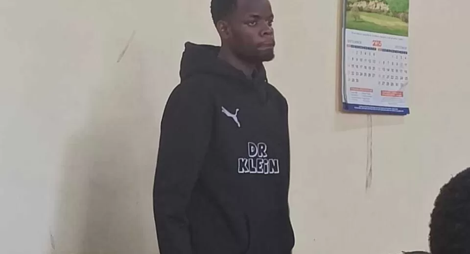 Photo of Clinton Alex Omondi in court