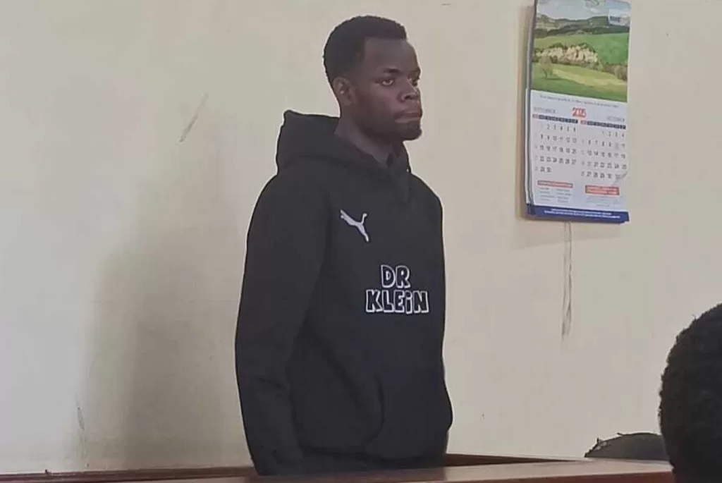 Photo of Clinton Alex Omondi in court