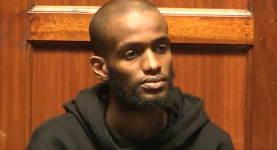 Photo of Hudeife Muhumed in court