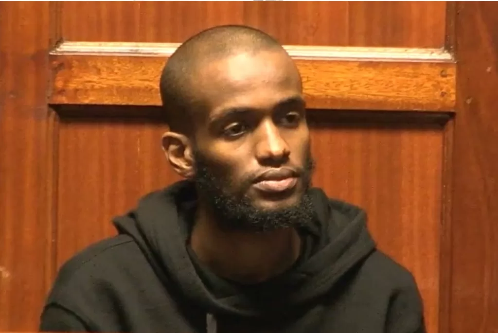 Photo of Hudeife Muhumed in court