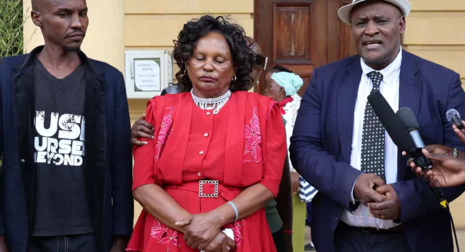 The family of missing security expert Mwenda Mbijiwe