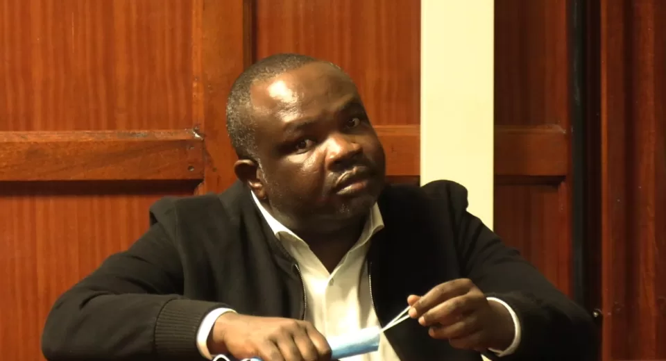 Photo of Patroba Odhiambo in cour