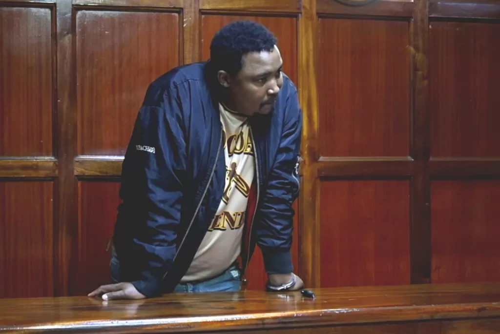 Photo of Robinson Warui Mureithi in court