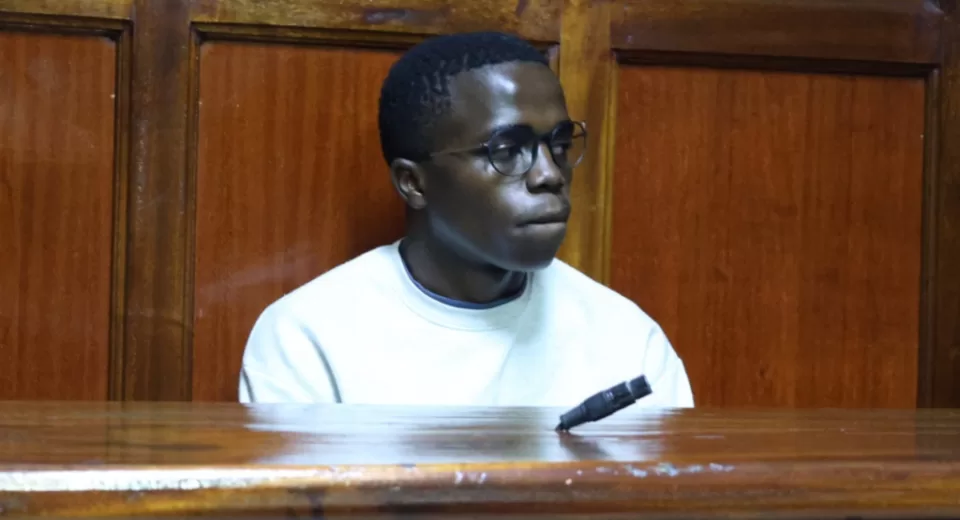 Photo of Seth Mwabe in Court