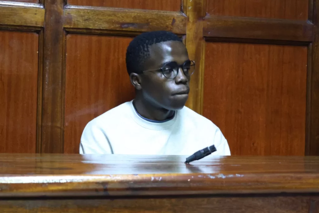 Photo of Seth Mwabe in Court