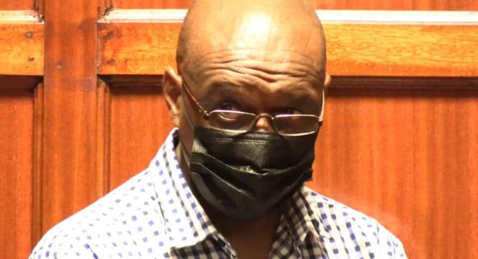 Photo of Tom Waiharo Njoroge in court