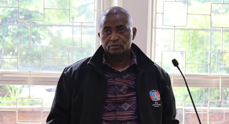 Photo of The Chairperson of the Anti-Counterfeit Authority (ACA) Board of Directors, Josphat Gichunge Kabebea in court