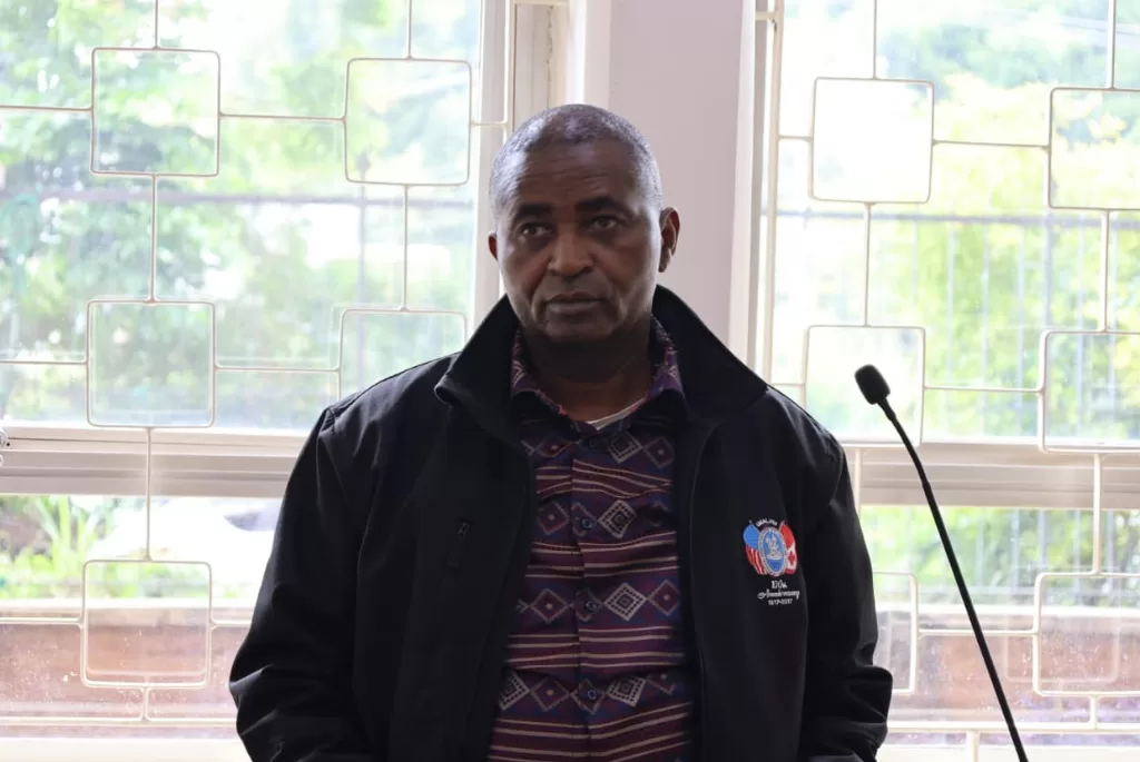 Photo of The Chairperson of the Anti-Counterfeit Authority (ACA) Board of Directors, Josphat Gichunge Kabebea in court