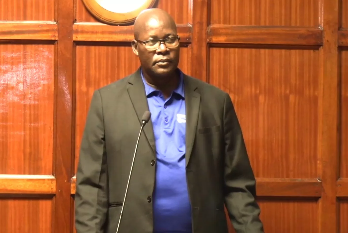 Photo of Leonard Morice Murwayi in court