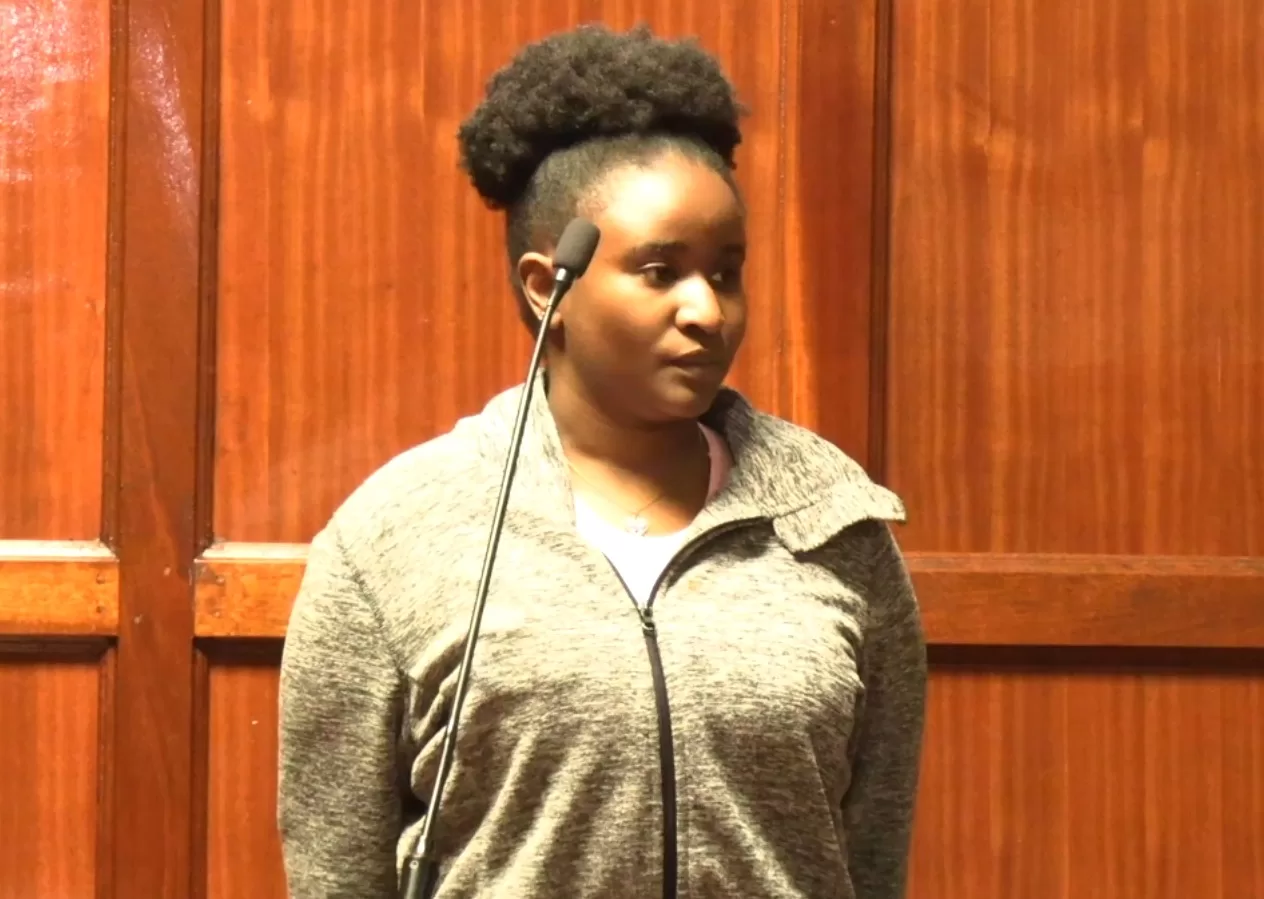 Photo of Wanda Wanjiru Okisai in court