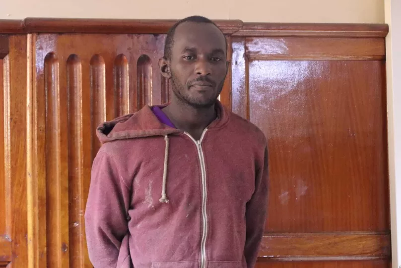 Photo of Josphat Kamau Chege in court